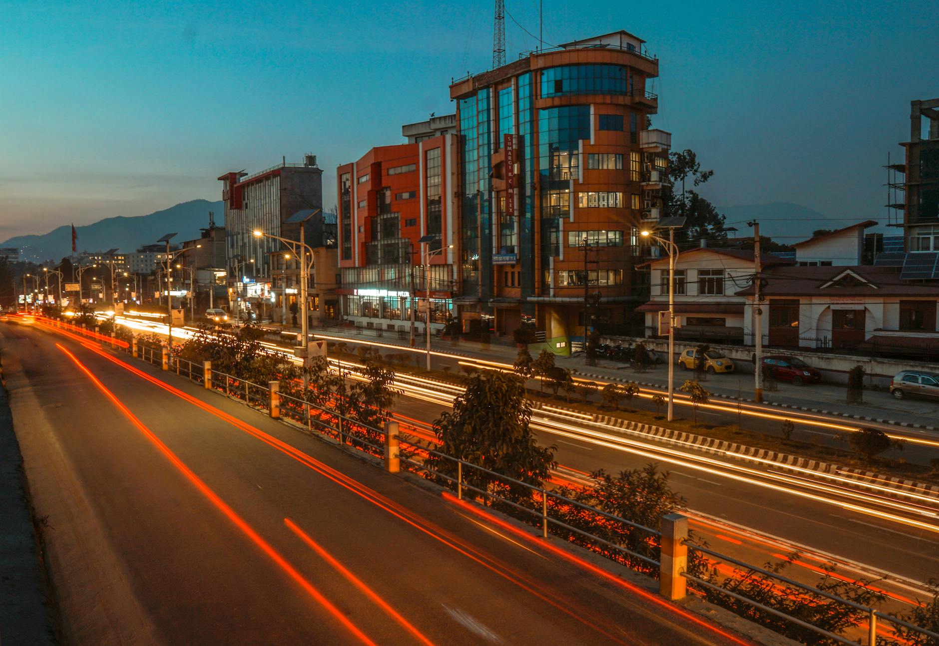 buildings beside road