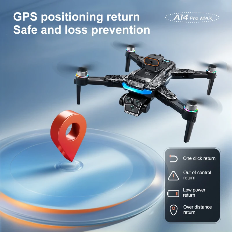 Xiaomi A14 Pro Max Drone Aerial 8K HD Dual-Camera 5G WIFI GPS Bezszczotkowy silnik optyczny Unikanie przeszkód RC Drone 10000M - AliExpress - obrazek 5