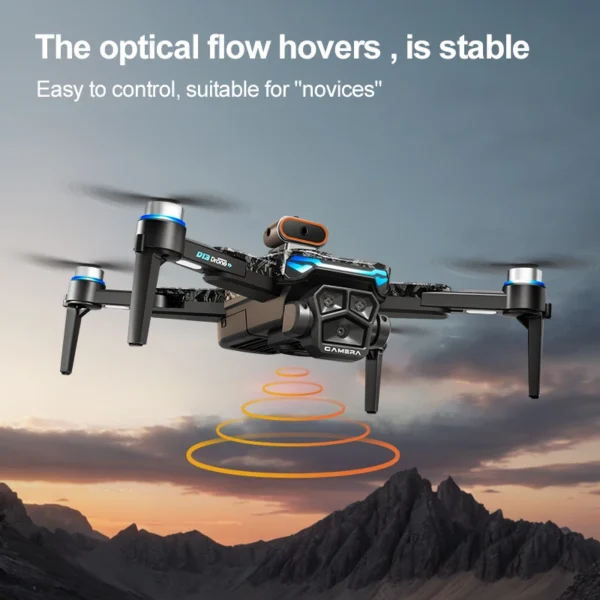 Nowy dron D13 4K Profesjonalna trzy kamery HD z dużym ekranem 5G WIFI FPV Dron Bezszczotkowy optyczny przepływ Hover Składany quadcopter - AliExpress - obrazek 5
