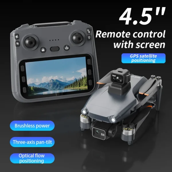 Nowy profesjonalny dron L600 Pro Max z kamerą 8K i 3-osiowym gimbalem WIFI 360 ° Ekran dotykowy FPV bezszczotkowy dron RC do unikania przeszkód - AliExpress - obrazek 2