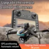Nowy dron AE8 EVO GPS z kamerą 8K Professional HD z 4 obiektywami, dron 5G WIFI FPV bezszczotkowy UAV z pilotem z ekranem, quadcopter RC - obrazek 2