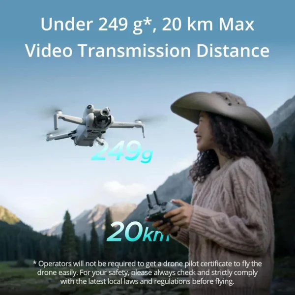 DJI Mini 4 Pro Mini Drone z kamerą wideo 4K HDR 34 min lotu 20 km Maksymalny zasięg transmisji wideo Nowy Oryginalny - AliExpress - obrazek 2