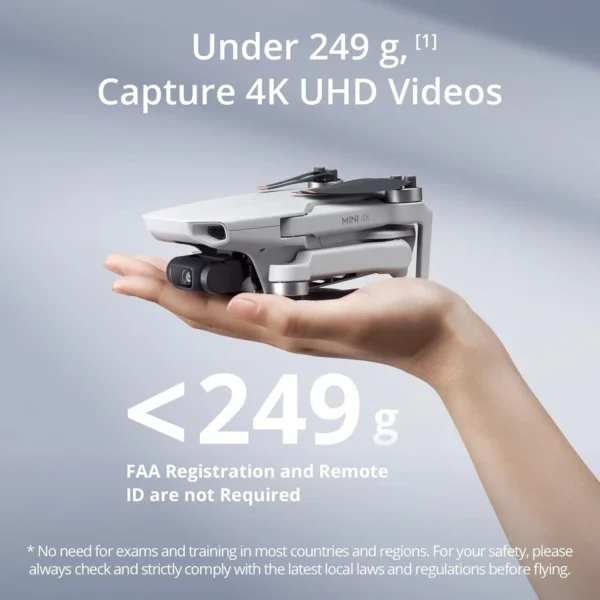 Kamera dronowa DJI Mini 4K 249g 3-osiowa stabilizacja gimbala Transmisja wideo 10 km Automatyczny powrót Odporność Długa bateria Oryginał - AliExpress - obrazek 2