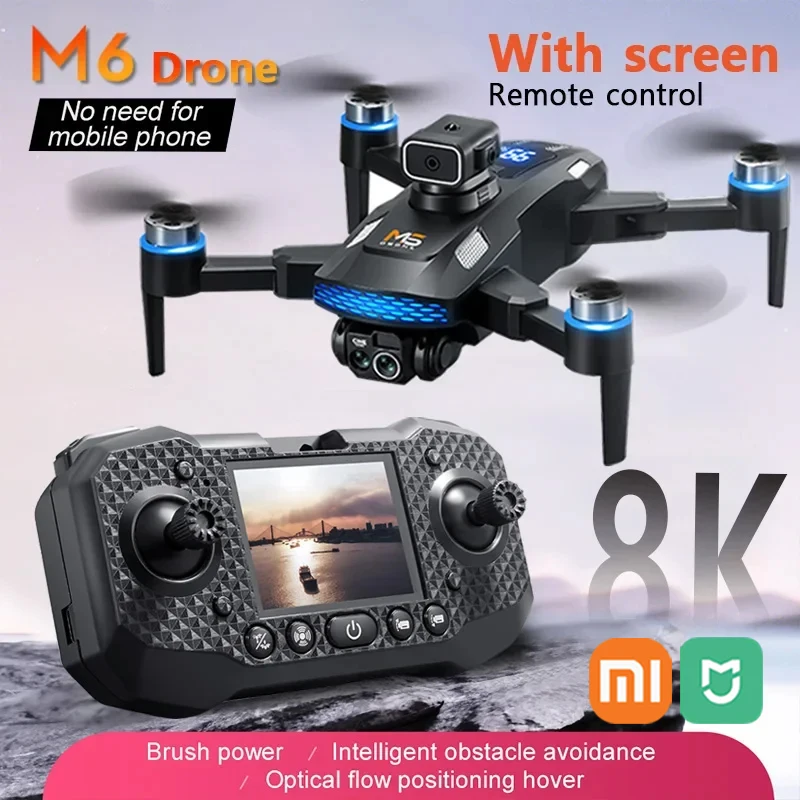 Xiaomi Mijia M6 Dron Bezszczotkowy Silnik Profesjonalny 8K HD Fotografia Lotnicza Unikanie Przeszkód UAV Czterosuwowy Helikopter Zabawki - AliExpress