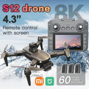 Xiaomi Mijia S12 Dron 8K Profesjonalny Kamera HD Drony 5G WIFI Silnik Bezszczotkowy Optyczny Duży Ekran Pilot Zdalnego Sterowania Quadcopter - AliExpress