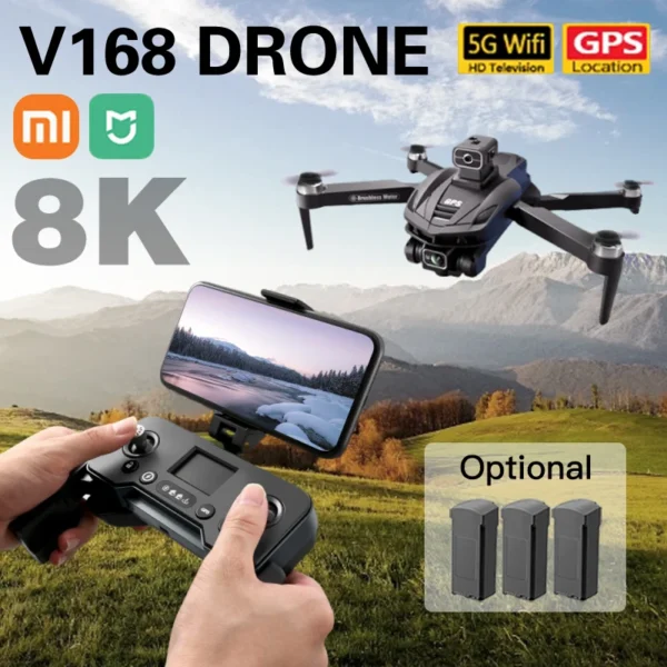 Dron Xiaomi Mijia V168 8K 5G Profesjonalny HD Fotografia Lotnicza Wszechkierunkowe Unikanie Przeszkód Lokalizacja GPS Quadcopter - AliExpress