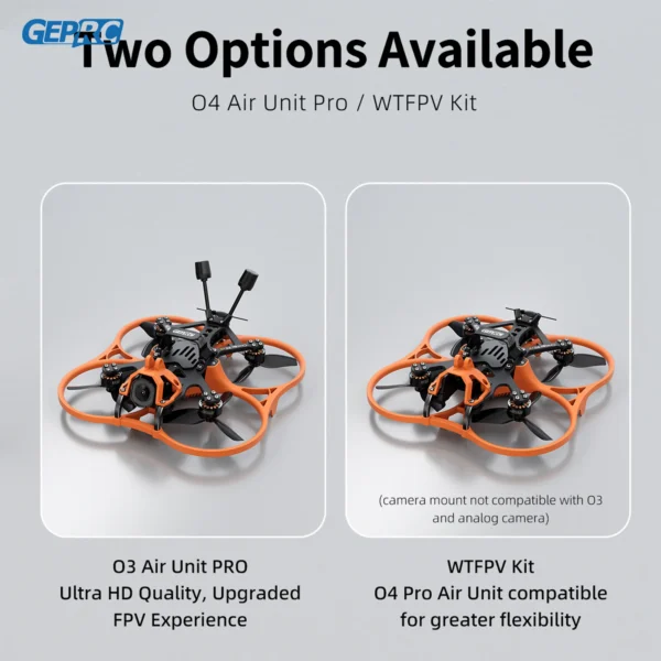 GEPRC Cinelog30 V3 FPV Quadcopter O4 Air Unit PRO /WTFPV TAKER F722 45A 32Bit AIO SPEEDX2 1404 3850KV LED BEC RC Freestyle Drone - AliExpress - obrazek 4