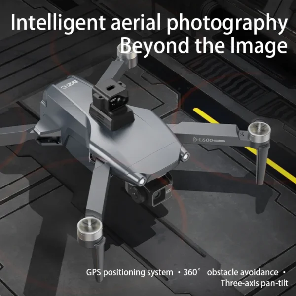 Nowy profesjonalny dron L600 Pro Max z kamerą 8K i 3-osiowym gimbalem WIFI 360 ° Ekran dotykowy FPV bezszczotkowy dron RC do unikania przeszkód - AliExpress - obrazek 5