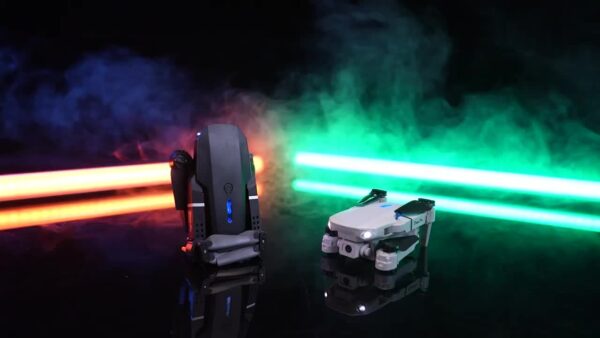Drone z Podwójną Kamerą E88 z Optycznym Pozycjonowaniem Przepływu, Inteligentne Unoszenie się w Powietrzu, Wideo 480P HD, Ładowanie przez USB, Zasięg 50m i Prędkość 4m/s, Lekki 92g, Szary - Dron do Fotografii Lotniczej na Zewnątrz/Wewnątrz, Idealny Prezent dla Mężczyzn, Gadżet Technologiczny | Dron z Podwójną Kamerą | Wysokiej Jakości Obrazy - obrazek 13