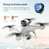 Drone S116 z podwójnym aparatem, silnik bezszczotkowy, optyczne pozycjonowanie przepływu, elektrycznie regulowany kąt obrotu kamery, czterokierunkowe unikanie przeszkód, tryb głowicy bezorientacyjnej, wolnomontażowa prędkość, kadłub z diodami LED, idealny dla początkujących, zdalnie sterowany, obsługa jednym przyciskiem, prezent na święta i urodziny - obrazek 6