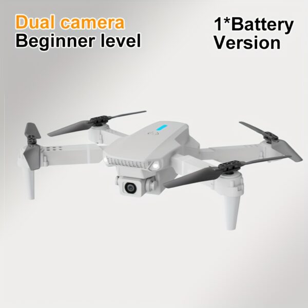 FACEGLE E88 Drone z Podwójnymi Kamerami, Składany Dron z Jednym Dotknięciem Startu/Lądowania, Optyczne Pozycjonowanie Przepływu, Wi-Fi FPV Quadcopter, Przenośny Dron o Długim Czasie Lotu, dla Dorosłych i Początkujących, Fotografia Lotnicza - obrazek 3
