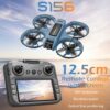 Drone S156 z podwójnymi kamerami, pilotem z dużym ekranem, silnikiem bezszczotkowym - mocna wydajność, optyczne pozycjonowanie przepływu - stabilniejszy lot, podwójne kamery z trybem regulacji kąta elektrycznego, kadłub z diodami LED, 360° ochrona antykolizjowa - dron dla początkujących, prezent na święta i urodziny - obrazek 8