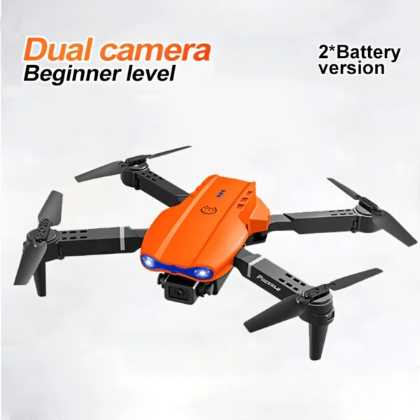 Nowy Dron E99 z Pozycjonowaniem Light Flow - WiFi, Składany, Zdalnie Sterowany, Quadcopter z Funkcją Utrzymywania Wysokości, Odpowiedni dla Początkujących i Rozrywki na Świeżym Powietrzu, Idealny Prezent na Święta - Doskonały na Boże Narodzenie, Halloween i Dzień Dziękczynienia, Nadajnik i Odbiornik RC, Mini Dron - obrazek 5