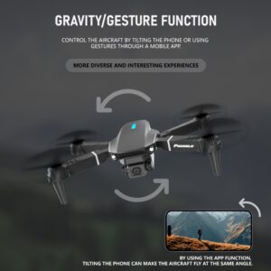 Ulepszony Dron E88 z Podwójną Kamerą - WiFi Składany RC Quadcopter z Funkcją Utrzymywania Wysokości, Idealny dla Początkujących i Przygód na Świeżym Powietrzu, Doskonały Prezent na Boże Narodzenie, Halloween i Święto Dziękczynienia