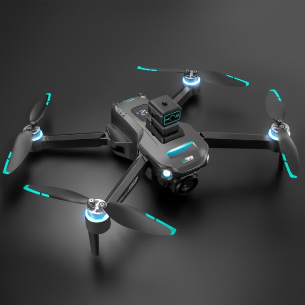Drone S159 Smart GPS z Podwójnymi Kamerami HD, Optyczny Przepływ, Inteligentne Unikanie Przeszkód, Powrót/Obrot do Punktu Startu Jednym Przyciskiem, Fotografia Lotnicza, Transmisja WIFI w Czasie Rzeczywistym, Tryb Bezorientacyjny, Składany i Przenośny, Dron z Ekranem,Wysokiej Jakości Dron,Dron z pilotem zdalnego sterowania i ekranem,Dron Długodystansowy,Mini Dron,Mini Dron, Latanie Dronem,Kompaktowy Dron,Lekki Dron,Stabilny Lot,Trwała Konstrukcja,Hobbyści Fotografii, - obrazek 11