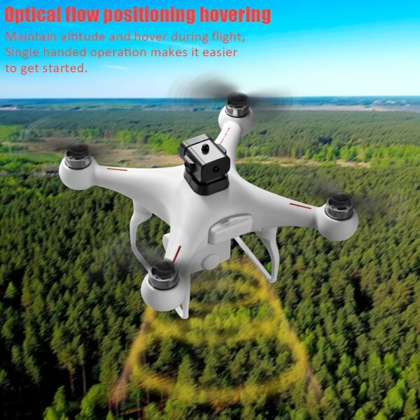 Drone S116 z Optycznym Przepływem, Podwójna Kamera ESC, Czterokierunkowe Unikanie Przeszkód - Bezpieczniejszy Lot, Silnik bezszczotkowy, Pozycjonowanie optyczne - Bardziej stabilny lot, Tryb bezgłowicowy, Prędkości zmienne można dowolnie przełączyć, Światła LED nocne, zdalnego sterowania, Jedno przyciskowe sterowanie, Bardzo odpowiedni dla początkujących, Dla dzieci i dorosłych, Idealny na podróże lub kemping, Prezent urodzinowy, Prezent świąteczny - obrazek 5