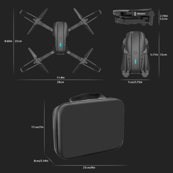 Składaj, Rozkładaj i Lataj—Dron E99 o Kieszonkowych Wymiarach z Bezproblemowym Sterowaniem w Czasie Rzeczywistym, Dron Podróżny,Przenośny Dron,Kompaktowa konstrukcja,Składany Dron,Trwała Konstrukcja,Płynne Sterowanie,Dron Budżetowy,Dron z Pilotem Zdalnego Sterowania,Latanie Rekreacyjne,Dron Fotograficzny - obrazek 2