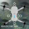Drone E88 - Wyrusz w nowe doświadczenie, 360° obroty, funkcja WIFI, sterowanie przez aplikację, kompaktowy i elastyczny, łatwy w obsłudze, idealny prezent dla początkujących, nowy sposób na interakcję rodzinę - Tajemniczy Szary - obrazek 5