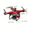 Drone S116 z podwójnym aparatem, silnik bezszczotkowy, optyczne pozycjonowanie przepływu, elektrycznie regulowany kąt obrotu kamery, czterokierunkowe unikanie przeszkód, tryb głowicy bezorientacyjnej, wolnomontażowa prędkość, kadłub z diodami LED, idealny dla początkujących, zdalnie sterowany, obsługa jednym przyciskiem, prezent na święta i urodziny - obrazek 2