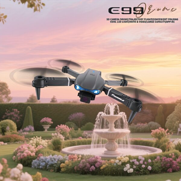 Składaj, Rozkładaj i Lataj—Dron E99 o Kieszonkowych Wymiarach z Bezproblemowym Sterowaniem w Czasie Rzeczywistym, Dron Podróżny,Przenośny Dron,Kompaktowa konstrukcja,Składany Dron,Trwała Konstrukcja,Płynne Sterowanie,Dron Budżetowy,Dron z Pilotem Zdalnego Sterowania,Latanie Rekreacyjne,Dron Fotograficzny