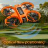 Drone S156 z podwójną kamerą i dużym pilotem - obserwacja scen w czasie rzeczywistym, pozycjonowanie optyczne - stabilny lot, regulowane kamery elektronicznie - 720P, 360° ochrona, bezpieczeństwo antykolizyjne, przełączane prędkości, tryb bezgłowy, LED nawigacyjne światła nocne, idealny do fotografii lotniczej, zestaw podróżny, prezent na święta lub urodziny - obrazek 8