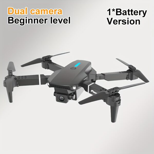 FACEGLE E88 Drone z Podwójnymi Kamerami, Składany Dron z Jednym Dotknięciem Startu/Lądowania, Optyczne Pozycjonowanie Przepływu, Wi-Fi FPV Quadcopter, Przenośny Dron o Długim Czasie Lotu, dla Dorosłych i Początkujących, Fotografia Lotnicza - obrazek 9