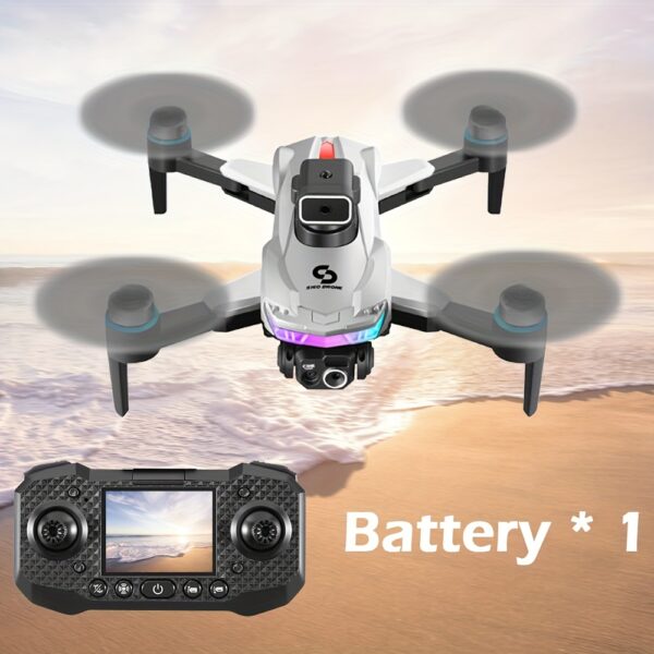 Drone S160 z Silnikiem Bezszczotkowym, Unikanie Przeszkód, Podwójna Kamera EIS & Optyczne Wznoszenie - Składany Quadcopter z em, Długi Czas Lotu, Łatwy w Obsłudze dla Początkujących i Dzieci, Idealny na Prezent Urodzinowy/Podróżniczy (Czarny/Niebieskie Akcenty) - FPV Wyścigi & Aerial Photography, Zewnętrzne Przygody, Elegancki Design, Stabilny Lot, Technologii dla Entuzjastów, Teleskopowa Kontrola, Bateria Polimerowa do Ładowania - obrazek 5