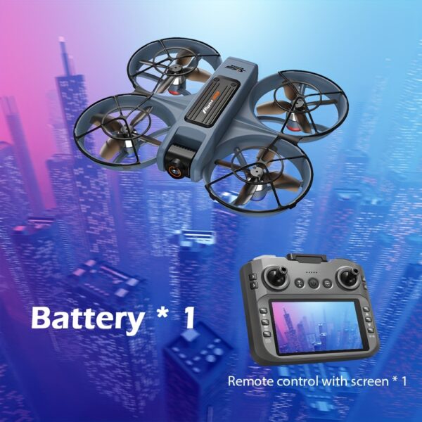 Drone S156 z Silnikiem Bezszczotkowym i 4-Ośnym Systemem Obrazowego, Inteligentne Unikanie Przeszkód o 90°, Kamera HD 480P, Łączenie Ekranu 4.5", Zasięg 500-650mAh, Ładowanie USB, Łatwy w Użyciu dla Początkujących, Do Fotografii Lotniczej i Vlogowania, Wytrzymała Konstrukcja, Nowoczesny Design - obrazek 3