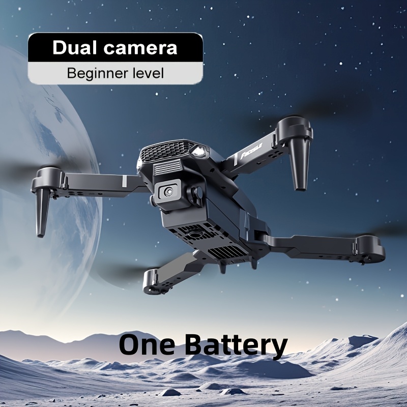 Zabawkowy dron dla młodzieży, pozycjonowanie optyczne E88, podwójne kamery, transmisja obrazu w czasie rzeczywistym, przenośny i łatwy w obsłudze, idealny dla początkujących - obrazek 3
