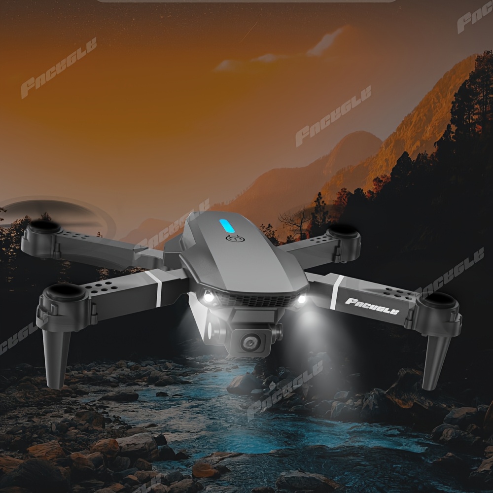 E88 Zabawka dron: Lekka konstrukcja, 360 akrobacji, lotnictwo fotograficzne, start i lądowanie jednym przyciskiem, dwie lustra kamer do dokumentowania pięknych chwil, łatwe loty dla początkujących, zasięg drona - obrazek 4