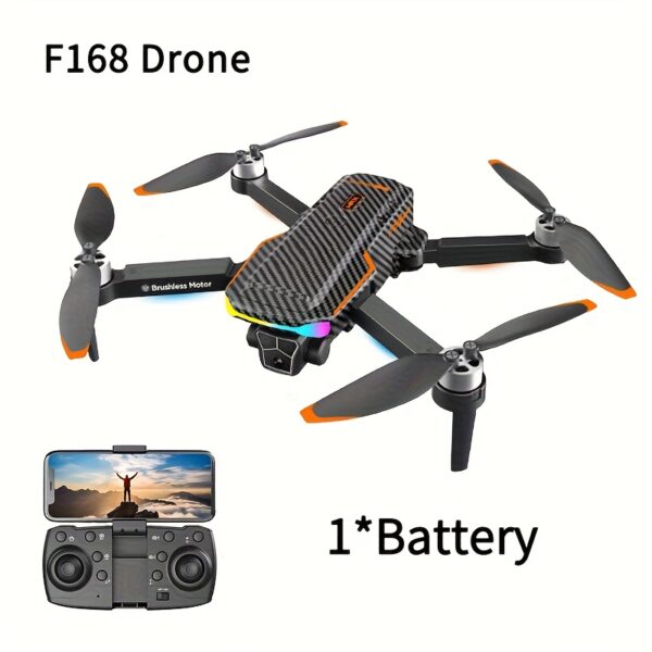 Dron z elektrycznie regulowanym obiektywem - D168 dron optykowy, wyposażony w silnik bezszczeniowy mocny napęd, łukowe unikanie przeszkód pozycyjonujące strumienie ślizgają się inteligentne zawiszenie lot 360° otaczaj ładuj USB odprawiaj świat reklamować krajobraz podróży uwolnij nową perspeutywa nieba bardzo nadaje do idealnych prezentów na Boże Narodziny Halloween urodzin dla Mężczyzn Mini Drone Zestaw Gogli Towarzysz Podr - obrazek 5