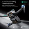 YLRC S159 Dron z Nawigacją GPS, Pozycjonowaniem Optycznym, Podwójną Kamerą, Dużym Ekranem i em, Czasem Lotu 8-10 Minut, Wysokością 120m, Prędkością 9m/s, Zasięgiem Kontroli 120m, Waga Startu 248g, Wideo 720P, Obsługiwany Wi-Fi, Idealny na Prezenty Świąteczne, Prezent dla Miłośników Dronów, Wysokiej Jakości Obrazy, Stabilna Kontrola Lotu, Wytrzymała Konstrukcja, Profesjonalny Dron, Wysokiej Jakości Dron, Mini Dron, Samolot RC - obrazek 7