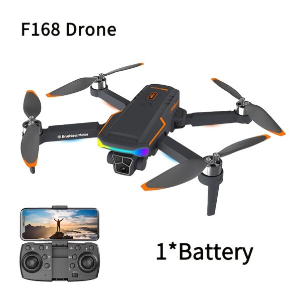 Dron z elektrycznie regulowanym obiektywem - D168 dron optykowy, wyposażony w silnik bezszczeniowy mocny napęd, łukowe unikanie przeszkód pozycyjonujące strumienie ślizgają się inteligentne zawiszenie lot 360° otaczaj ładuj USB odprawiaj świat reklamować krajobraz podróży uwolnij nową perspeutywa nieba bardzo nadaje do idealnych prezentów na Boże Narodziny Halloween urodzin dla Mężczyzn Mini Drone Zestaw Gogli Towarzysz Podr - obrazek 3